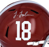 Josh Jobe Alabama Crimson Tide Signed Riddell #18 Speed Replica Helmet