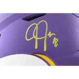 Justin Jefferson Signed Minnesota Vikings SpeedFlex Tribute Helmet BAS W 56147