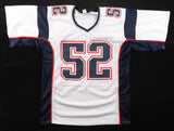 Ted Johnson Signed New England Patriots Jersey (JSA) 3xSuper Bowl Champion / LB
