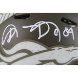 Shannon Sharpe Autographed Denver Broncos 22 Salute Mini Helmet Beckett 50810
