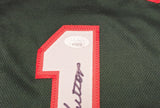 MILWAUKEE BUCKS OSCAR ROBERTSON AUTOGRAPHED GREEN JERSEY JSA STOCK #237066