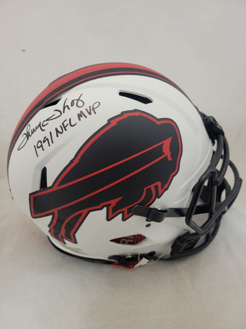 THURMAN THOMAS "MVP" SIGNED BUFFALO BILLS LUNAR ECLIPSE SPEED AUTHENTIC HELMET