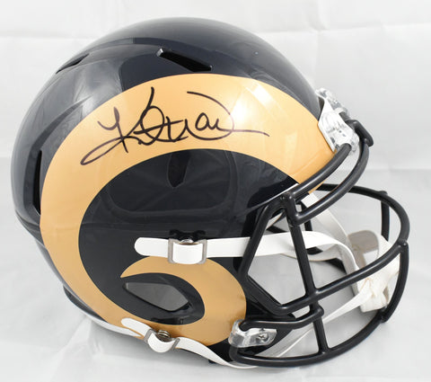 Kurt Warner Autographed St. Louis Rams F/S 00-16 Speed Helmet - Beckett W Holo