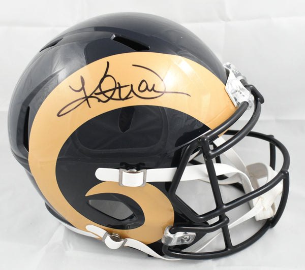 Kurt Warner Autographed St. Louis Rams F/S 00-16 Speed Helmet - Beckett W Holo