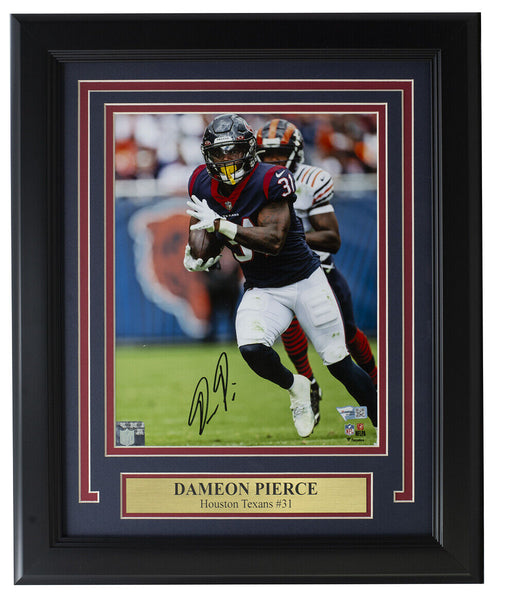 Dameon Pierce Signed Framed Huston Texans 8x10 Football Photo Fanatics