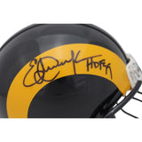 Eric Dickerson Autographed Los Angeles Rams VSR4 Mini Helmet HOF Beckett 30869