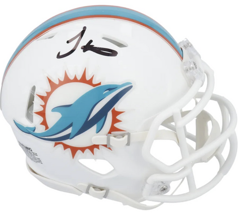 TYREEK HILL Autographed Miami Dolphins Mini Speed Helmet FANATICS