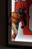 Shannon Sharpe Autographed Denver Broncos Custom Jersey Lighted Framed Beckett