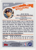 Deron Williams Signed Jazz 2005 Topps Rookie Basketball Card #223 (SCHWARTZ COA)