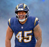 Tuli Tuipulotu Signed Los Angeles Chargers Jersey (Beckett) 2023 2nd Rnd Pck /LB