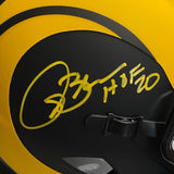 Isaac Bruce Autographed Signed Los Angeles Rams Mini Helmet Beckett w/ HOF '20