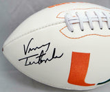 Vinny Testaverde Autographed Miami Hurricanes Logo Football W/ Heisman- JSA W Au
