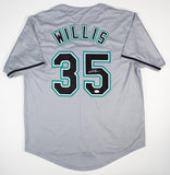 Dontrelle Willis Signed Florida Marlins Jersey (JSA COA) 2003 NL Rookie o/t Year