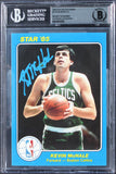 Celtics Kevin McHale Signed 1984 Star Court Kings 5x7 #42 Card BAS Slabbed