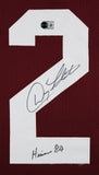 Boston College Doug Flutie "HT 84" Signed Maroon Pro Style Framed Jersey BAS Wit