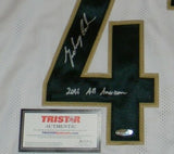ZACH CUNNINGHAM AUTOGRAPHED SIGNED VANDERBILT #41 WHITE JERSEY TRISTAR