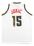 Nikola Jokic Denver Signed White Basketball Jersey JSA