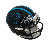 Steve Smith Sr Signed Carolina Panthers Speed Riddell ALT Black NFL Mini Helmet