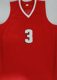 Badgers ZAK SHOWALTER Signed Custom Replica Wisconsin Red Jersey AUTO w/ Script