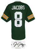 Josh Jacobs Signed Green Custom Football Jersey - (BECKETT COA)