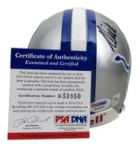 Dick Night Train Lane HOF Signed/Auto Lions Mini Football Helmet PSA/DNA 213351