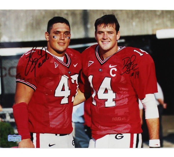 David Pollack/David Greene Signed Georgia Bulldogs Unframed 11x14 Photo