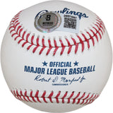 David Ortiz Autographed Boston Red Sox OML Baseball 541 HR Beckett Witness 50923