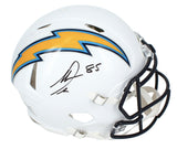 Antonio Gates Autographed Chargers Authentic Throwback Speed Helmet Beckett