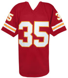 Christian Okoye Signed Red Custom Football Jersey w/Nigerian Nightmare -(SS COA)