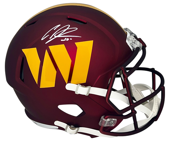 CURTIS SAMUEL SIGNED WASHINGTON COMMANDERS FULL SIZE SPEED HELMET BECKETT