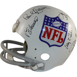 Blanda Brodie Krause +10 Autographed NFL Alumni F/S 2-Bar Helmet Beckett 55421