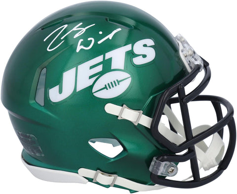 Zach Wilson New York Jets Autographed Riddell Speed Mini Helmet
