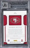 George Kittle Signed 2022 Natl Treasures TT #43 30/49 Card Auto 10! BAS Slabbed