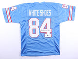Billy Johnson Signed Houston Oilers White Shoes Jersey (Beckett) 3xPro Bowl W.R.