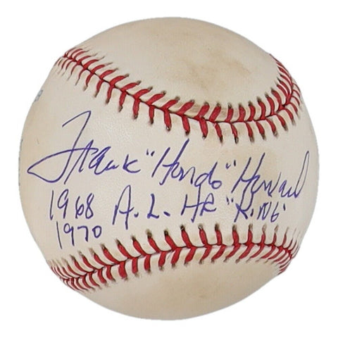 Frank "Hondo" Howard Signed AL Baseball (Beckett) Dodgers, Senators, Tigers 1.B.