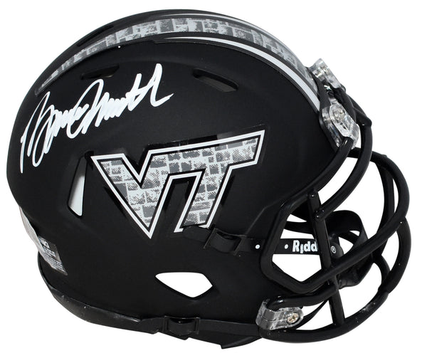 bruce smith autographed helmet BRUCE SMITH AUTOGRAPHED VIRGINIA TECH HOKIES BLACK SPEED MINI HELMET B – Super Sports Center