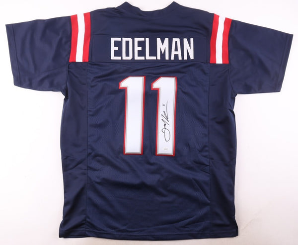 Julian Edelman Signed New England Patriots Jersey (JSA) 3xSuper Bowl Champion/WR