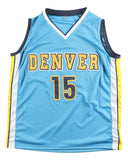 Nikola Jokic Denver Signed Light Blue Basketball Jersey JSA Hologram
