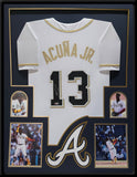 FRAMED ATLANTA BRAVES RONALD ACUNA JR AUTOGRAPHED JERSEY ACUNA HOLOGRAM