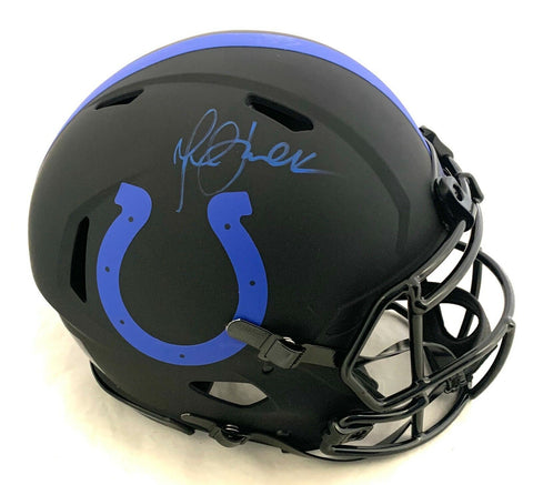 MARSHALL FAULK SIGNED INDIANAPOLIS COLTS ECLIPSE AUTHENTIC HELMET BECKETT