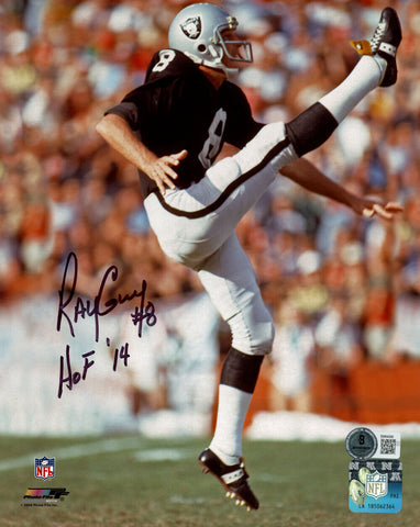 Ray Guy Autographed Oakland Raiders 8x10 Photo HOF Beckett 45659