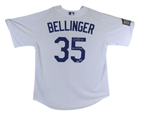 Dodgers Cody Bellinger 2020 WS Champs Signed White Nike Jersey w/ Patch Fanatics
