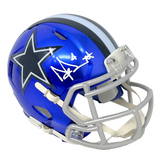 Dak Prescott Dallas Cowboys Signed Riddell Flash Mini Helmet BAS Beckett