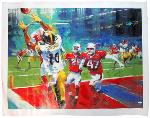 Ben Roethlisberger Steelers Signed LE Super Bowl XLIII Canvas Giclee JSA 154909