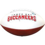 Mike Alstott Signed Tampa Bay Buccaneers Logo Football A Train Beckett 54296