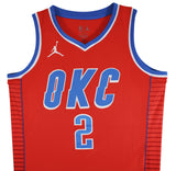 Thunder Shai Gilgeous-Alexander Signed Orange Nike Swingman Jersey PSA #AP84489