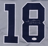 Johnny Damon Signed New York Yankees Road Jersey (JSA COA) 2xSeries Champions