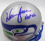 Warren Moon Autographed Seattle Seahawks Mini Helmet "HOF 06" MCS Holo #64017