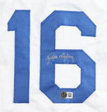 Rick Monday Signed Los Angeles Dodgers Jersey (Beckett) 1981 World Series Champs