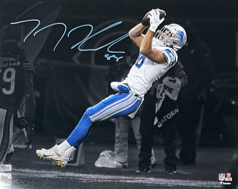 TJ Hockenson Autographed/Signed Detroit Lions 16x20 Photo Beckett 40475